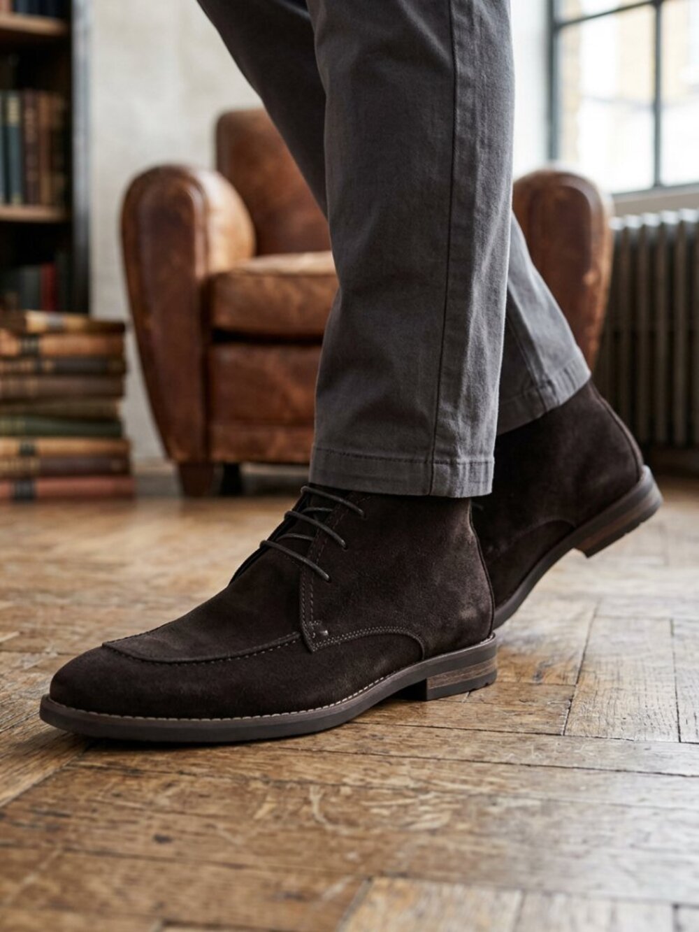 Robert Wayne "Tatum" Brown Suede  Chukka Boot